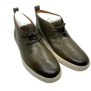 Fitflop Chukka Boots Men's size 9 Zackery AA9-779 Forest Green Leather Lace Up